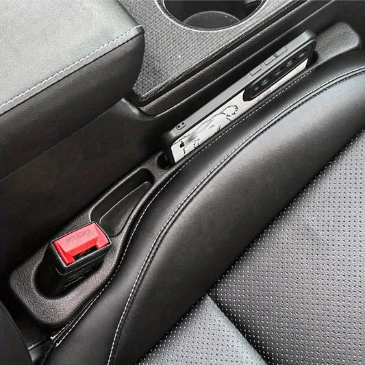 2Pcs Car Seat Gap Filler Seat Crevice Storage Box Bag Between Seats Console Organizer Decoration Interior Auto Accessories -…