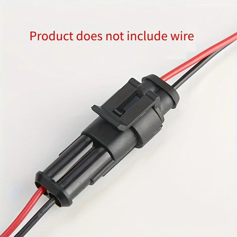 10PCS 2 Pin Way Electrical Wire Connector, 18AWG Male Female Plug Socket, Quick Disconnect Wire Connectors for Car, Truck -…