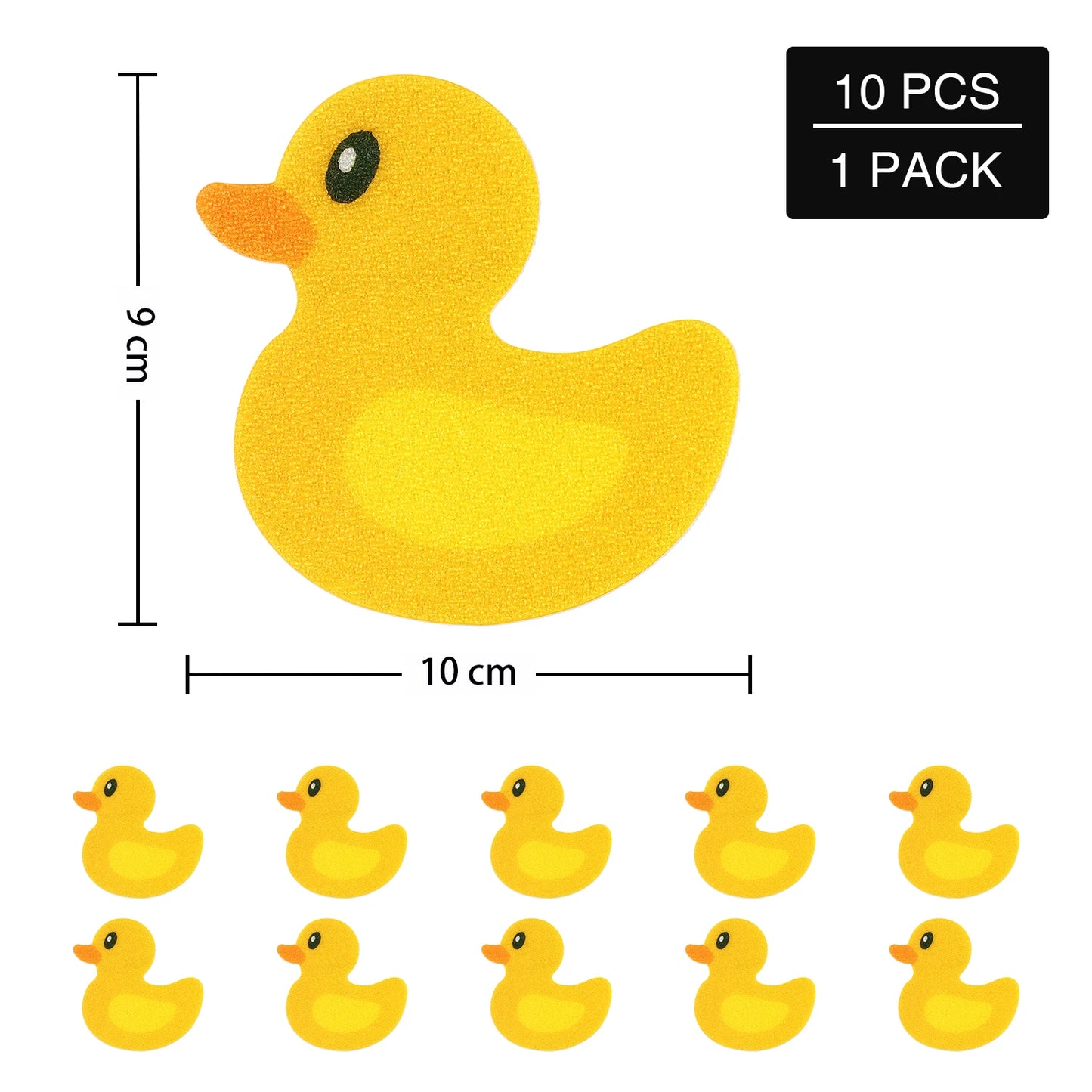10pcs Cartoon Pattern Bathroom Bathtub None Slip Stickers Staircase Floor EPDM Mat Kids Room Self-adhesive Anti-skid Sticker…