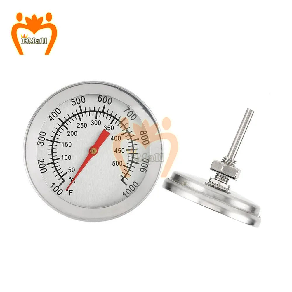 10pcs BBQ Cooking Oven Thermometer Meat Kitchen Food Temperature Meter Gauge for Grill Stainless Steel Probe 50-540℃ - image…