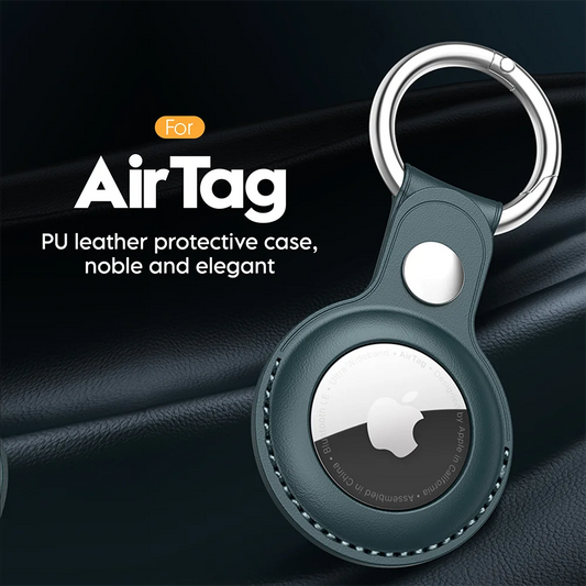 Vothoon PU Leather Case for Apple Airtag Protective Case Cover for Apple Locator Tracker Anti Lost Device Keychain - image 2