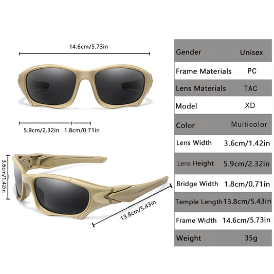 Polarized Fishing Sunglasses for Men Women Classic Camouflage Shades with UV Protection for Outdoor Driving Cycling Hiking -…