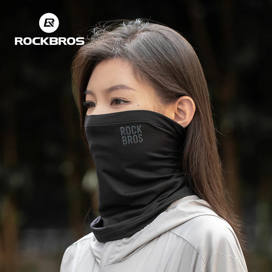 ROCKBROS Winter Keep Warm Cycling Face Mask Fleece Hiking Camping Ski Balaclava Neck Scarf Windproof MTB Road Bicycle Bike M…
