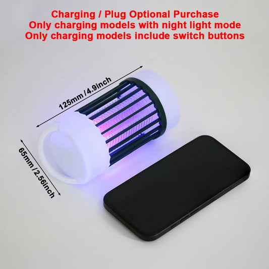 Electric Mosquito Killer Lamp UV Light Bug Zapper Trap USB 5V Summer Fly Swatter Insect Killer Light Camping - image 2