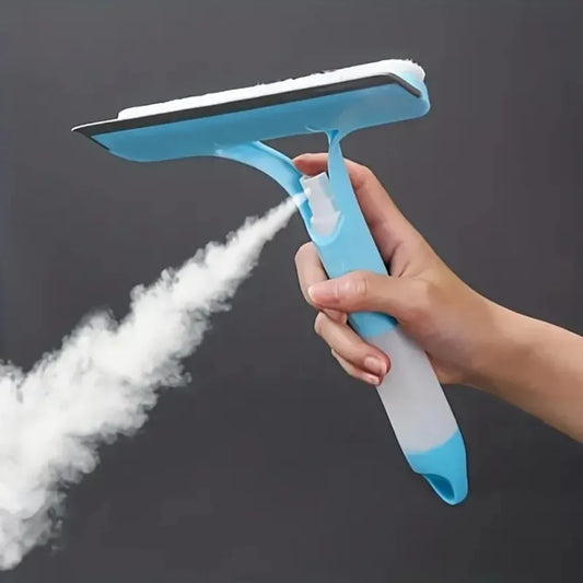 Home-use multi-functional glass cleaner, equipped with a watering can, combines three-in-one glass and window scraper functi…