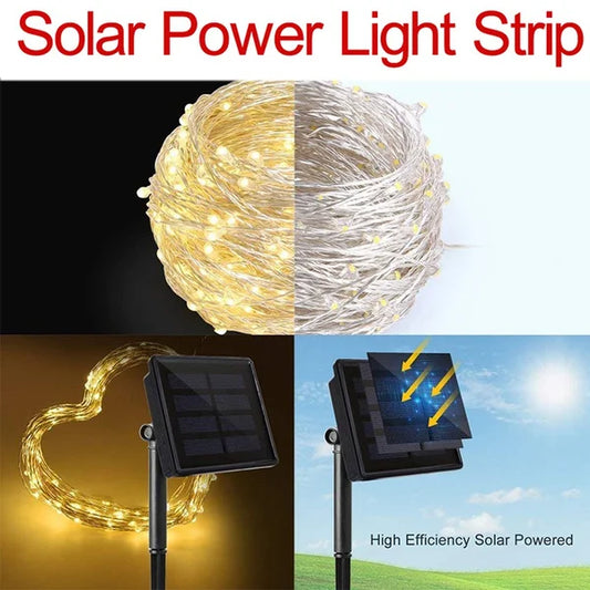 LED Solar Light Outdoor Garden Fairy String Light Led Twinkle Waterproof Lamp for Christmas Patio Tree Party 6m/12m/23m/33m…