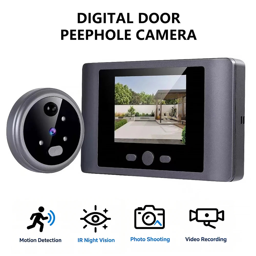 Awapow Wireless Door Peephole Camera 3.5 Inch Digital Door Viewer Doorbell 120° LCD Screen Monitor Home Security No Need WiF…