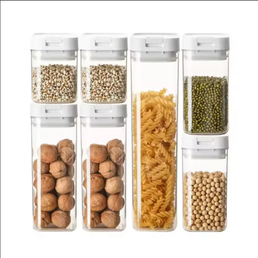 Transparent Plastic Grain Seal Tank Spaghetti Storage Container Moisture-Proof Snack Jar Kitchen Food Tank Pasta Storage Box…