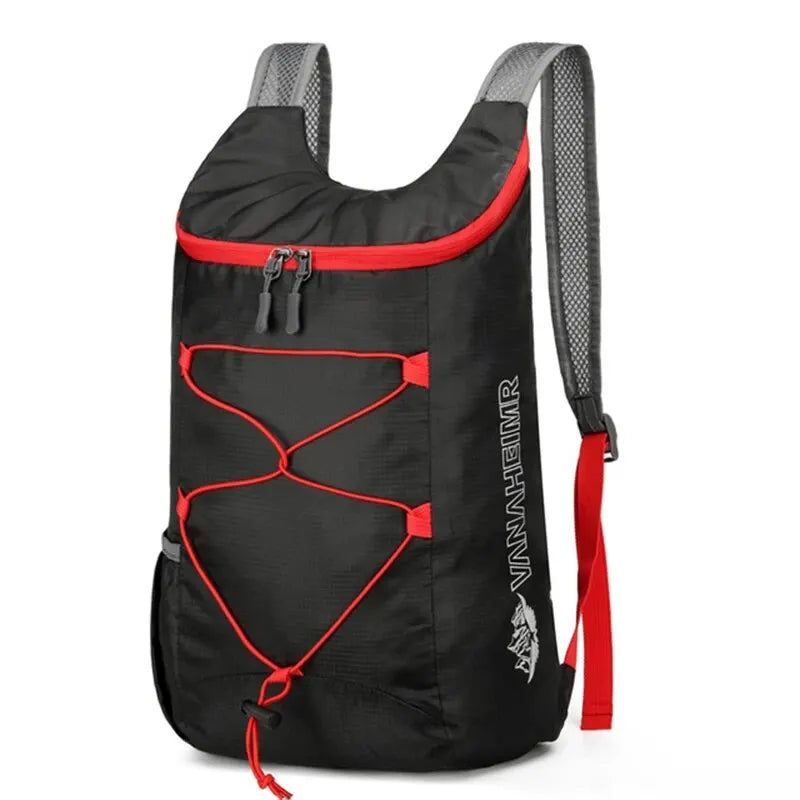 Multifunctional Outdoor Folding Backpack High Density Lightweight Waterproof Nylon Fabric Sports Bag for Camping Hiking Trav…