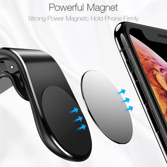 Magnetic Car Phone Holder Air Vent Clip Mount 360 Rotation Mobile Bracket GPS Cell Phone Stand in Car For IPhone Samsung Hua…
