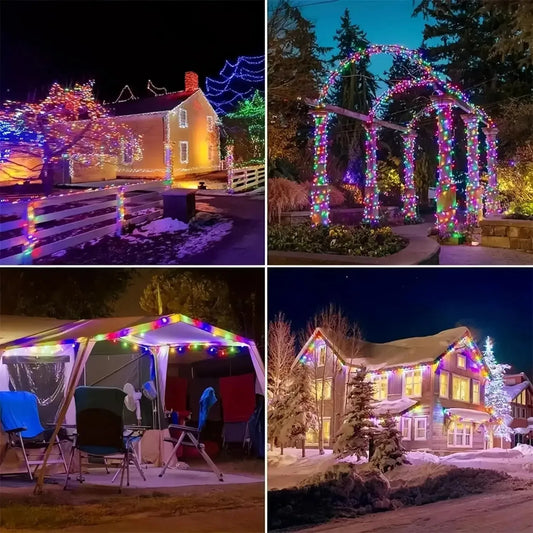 Fairy Lights Solar Garden Lights String Lights with 8 Modes Waterproof Wire Lights for Patio Yard Trees Christmas Party - im…