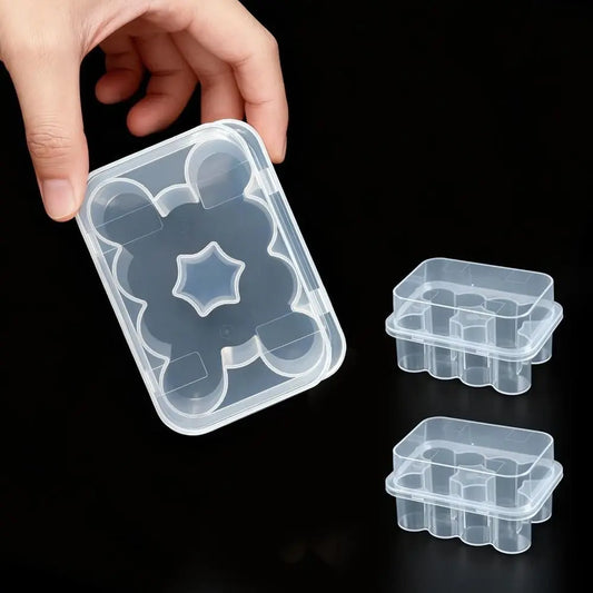 New 3/5/7/10mL 2/10/24-Slot Vial Storage Case Stackable Plastic Microtube Storage Box Clear Freezer Tube Box Diabetic Suppli…