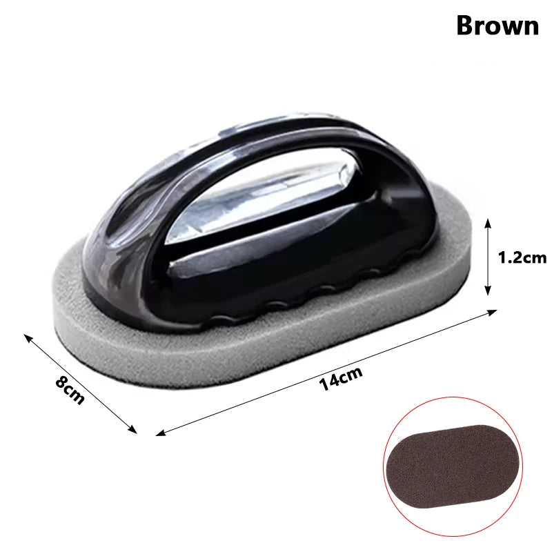Magic Emery Sponge Brush Wipe Eraser Cleaner Kitchen Bath Rust Strong Decontamination Cleaning Tools With Handle Household T…