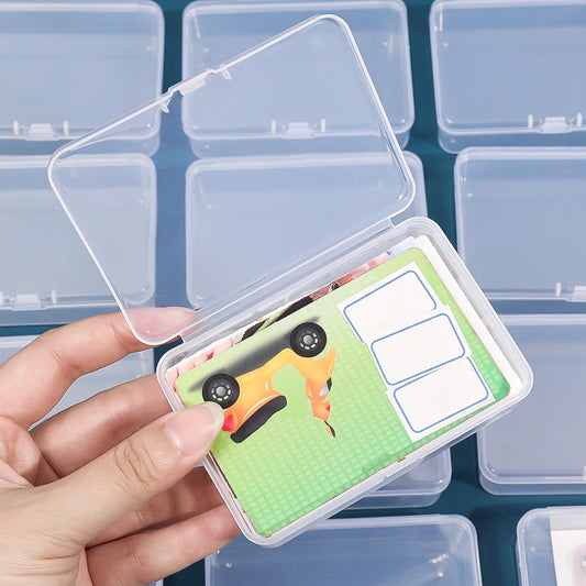 10/3Pcs Transparent Plastic Boxes Playing Cards Container Storage Case Packing Poker Game Card Box Board Games Card Organize…