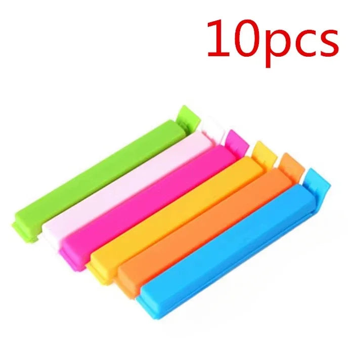 10/20Pcs Portable New Kitchen Storage Food Snack Seal Sealing Bag Clips Sealer Clamp Plastic Tool Kitchen Accessories Wholes…