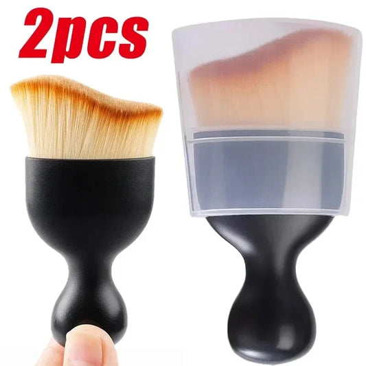 Car Interior Cleaning Brush Conditioner Air Outlet Soft Fur Clean Brushes with Shells Crevice Dust Removal Detailing Brush T…