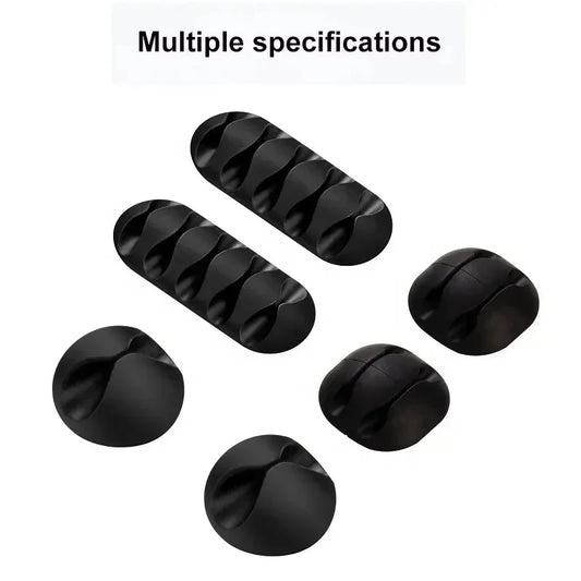 VIKEFON Cable Cord Wire Organizer Silicone USB Cable Winder Management Clips Self Adhesive for Mouse Keyboard Headset For iP…
