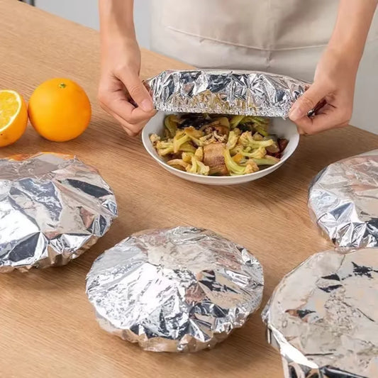10-40PCS Repeatable Aluminum Foil Insulation Covers - Eco-Friendly Kitchen Food Covers for Bowls & Dishes Storage for Kitche…