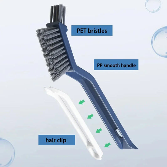 Effective Cleaning Brush for Corners and Gaps - 2-in-1 Multipurpose Bathroom and Floor Tiles Cleaning Brush - image 2