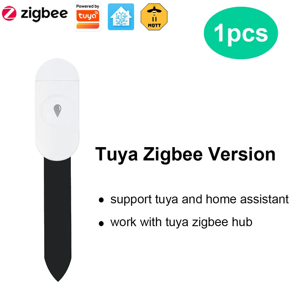 Tuya Zigbee Temperature Humidity Moisture Detector Smart Soil Tester Moisture Sensor Phone App RealTime Monitor for Home Gar…
