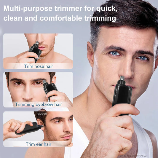 Nose Hair Trimmer Rechargeable Electric Nose Hair Remover Men Eyebrow Hair Shaving Razor Mini Pocket Portable Nose Hair Clip…