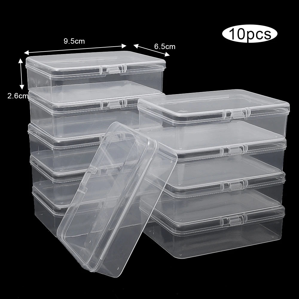 10/3Pcs Transparent Plastic Boxes Playing Cards Container Storage Case Packing Poker Game Card Box Board Games Card Organize…