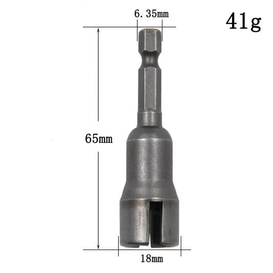 Natural Slotted Butterfly Hole Socket Wrench 65mm Hexagonal Handle Electric Screwdriver Wing Nut Socket Tool - image 2