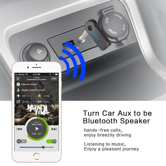 2 in 1 Wireless Bluetooth 5.0 Receiver 3.5mm Jack for Car Music Audio Aux A2DP Headphone Transmitter Adapter Reciever Handsf…