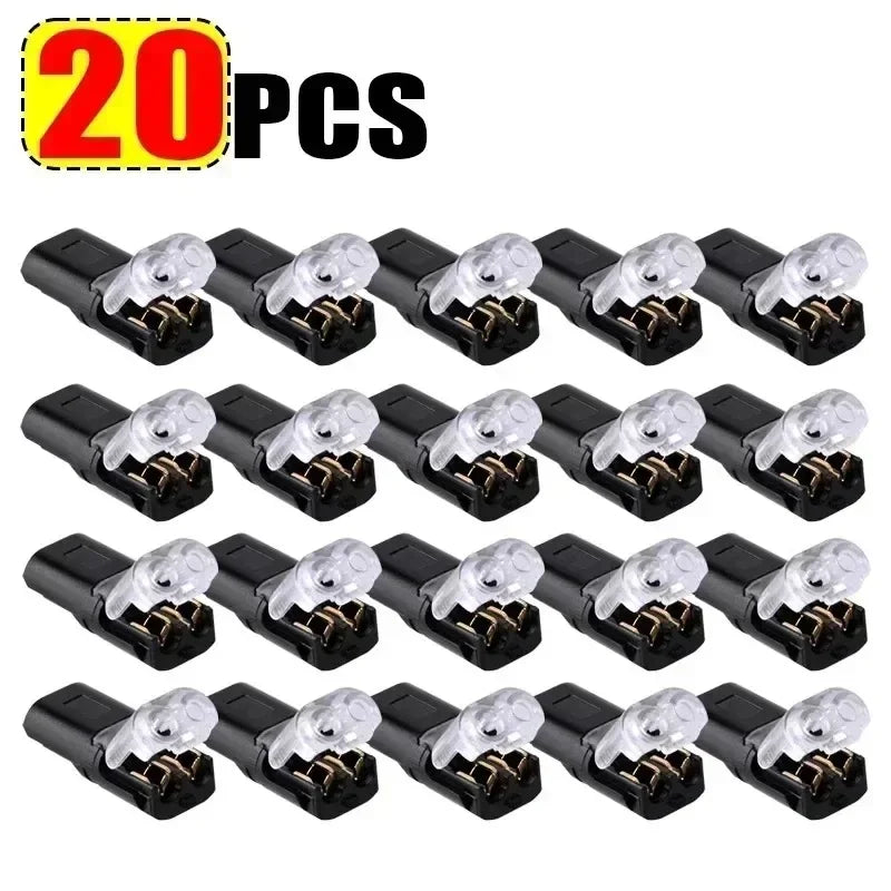 10/20/30/50/100 Pcs D2 Waterproof Plug Wire Connector 2 Pin Way Cable Plug Car Electric Wire Snap Connectors Strip Terminal…