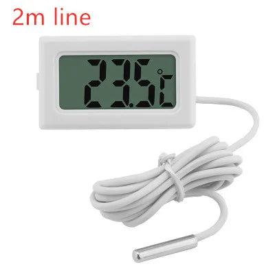 Mini Digital LCD Thermometer With Probe Indoor Convenient Temperature Sensor For Aquarium Fish Tank Home Fridge Thermometer…