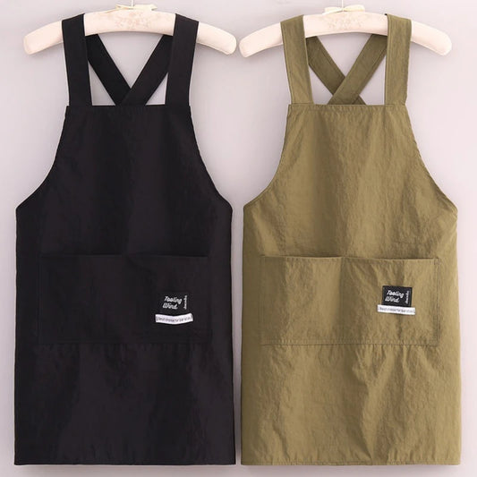 New Korean Household Kitchen Adult Waist Apron Waterproof Oil Resistant Cooking Chef Workwear for Catering Waiter Work Cloth…