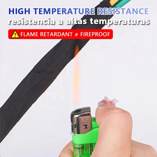 iLMH High Temperature Wire Harness Cloth Tape Automotive Cable Loom Heatproof Fabric Adhesive Tape, Engine Electrical Insula…