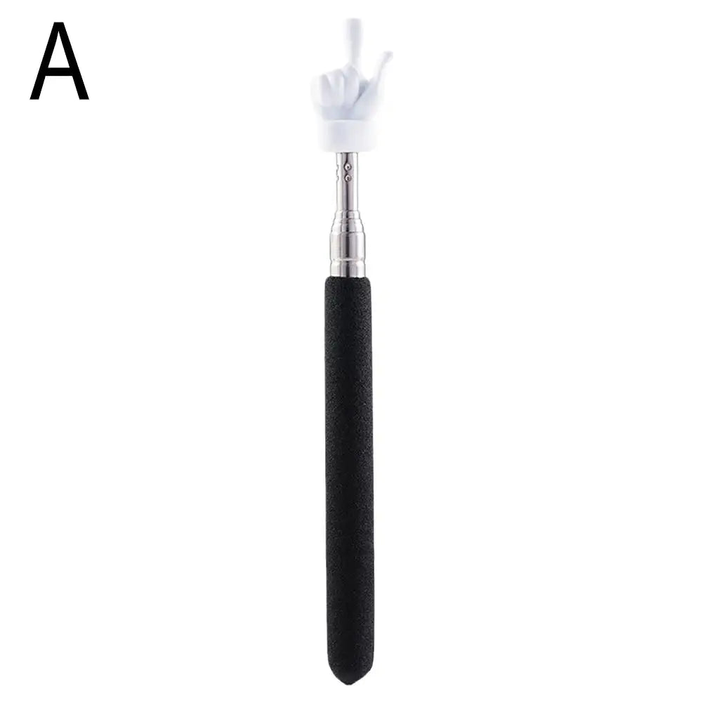Retractable Teacher Pointer Finger Design StainlessSteel Telescopic School Teaching Pointer Stick Teacher Supplies for Class…