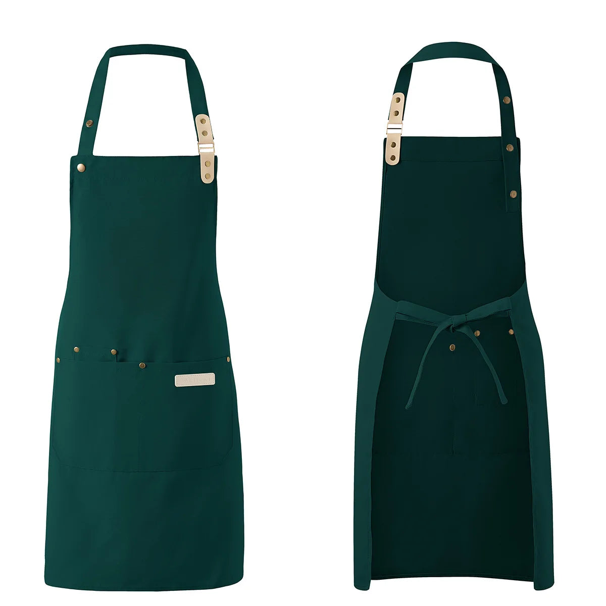 1 Piece Chef Apron Unisex Waterproof Canvas Durable for Restaurant Hotel Baking Beauty Salon Nail Art Kitchen Cooking - imag…