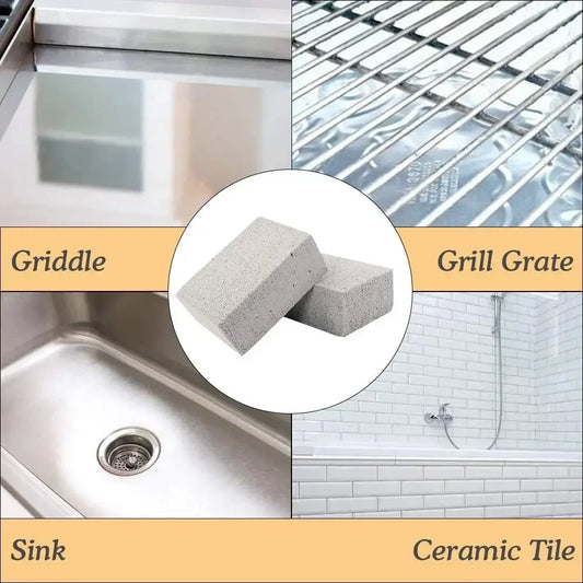 Cleaning Stone BBQ Cleaning Brick Small Grey Brick BBQ Grill Grill Plate Cleaning Tool Grease Cleaning Pumice Stone Kitchen…