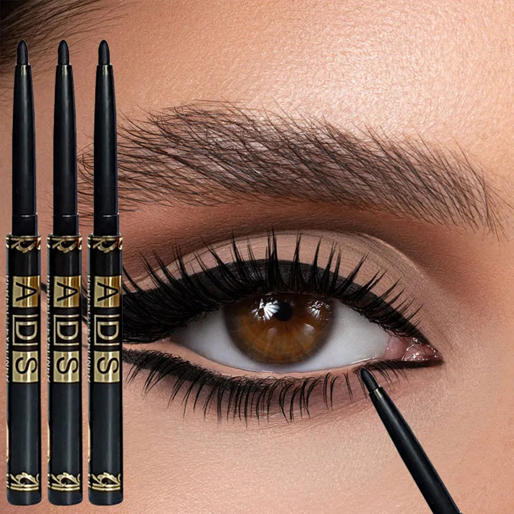 3PCS/9PCS Long-Lasting Waterproof Black Eyeliner Pencil -Smudge-Proof Sweat-Resistant for Bold Eye Makeup, ldeal Gift - imag…