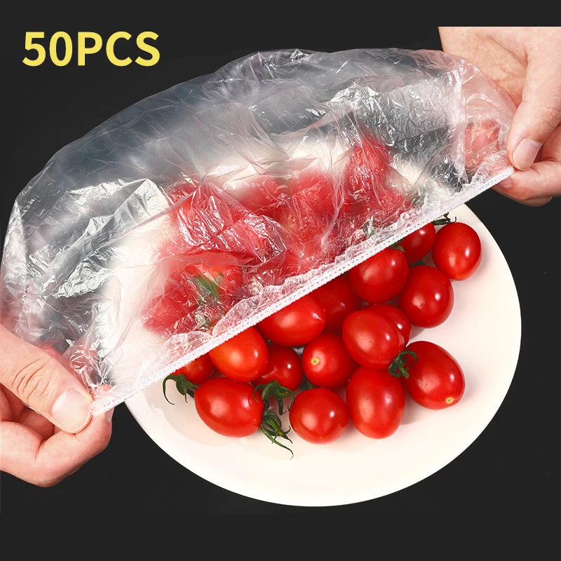Reusable Disposable Food Cover Plastic Wrap Durable Elastic Food Lids for Bowls Elastic Plate Covers For Kitchen Food Saver…
