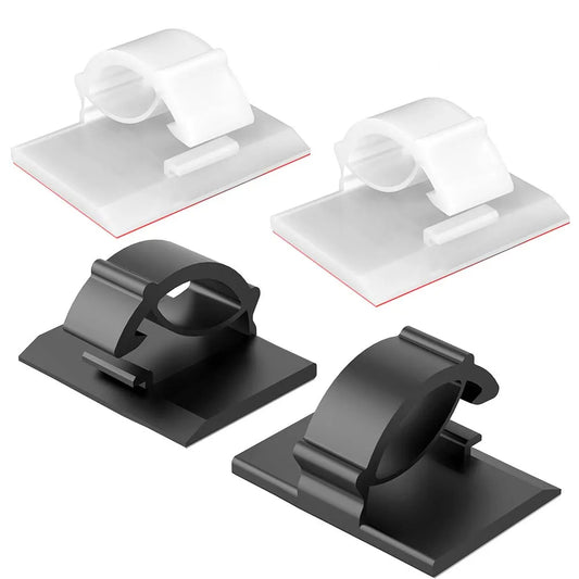 30pcs Cable Organizer Clips Cord Holder Desktop Workstation Wire Manager USB Charging Data Line Bobbin Winder Cable Manageme…