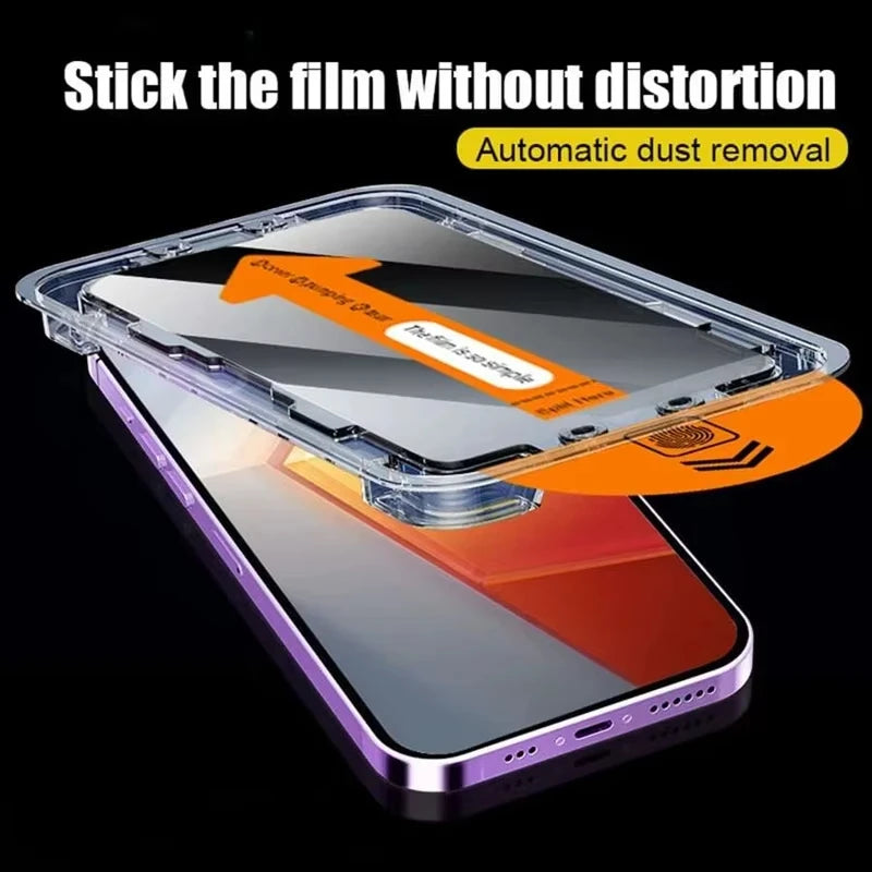 Oleophobic Coating Privacy Screen Protector For iPhone 17 Pro Max 16 18 15 13 11 14 12 Air 16e Mini SE XR Dust Free Installa…