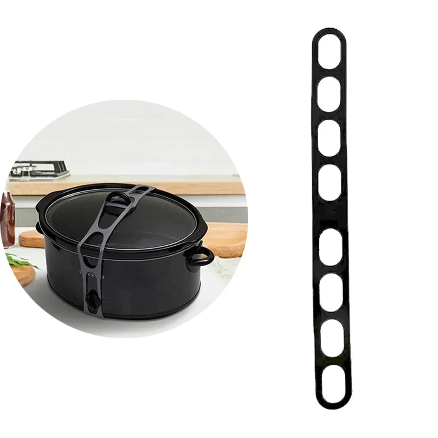 54cm Reusable Lid Strap Silicone Elastic Band Universal Pot Lid Holder for Lunch Box Strap Elastic Band Outdoor Tableware To…