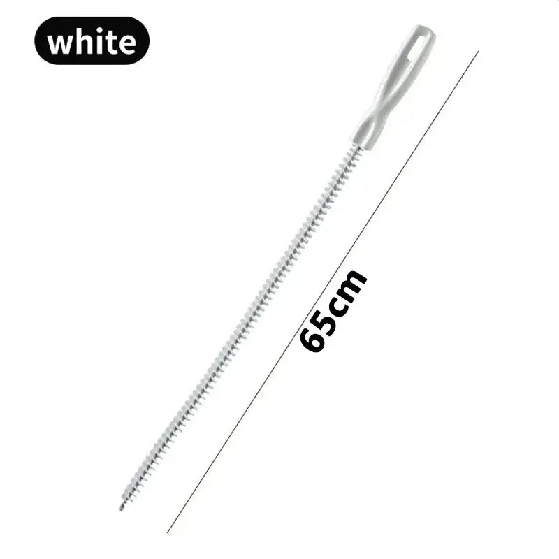Pipe Dredging Brush Bathroom Sewer Hair Remove Sink Cleaning Brush 48/65/71cm Drain Cleaner Bendable Flexible Cleaning Tools…