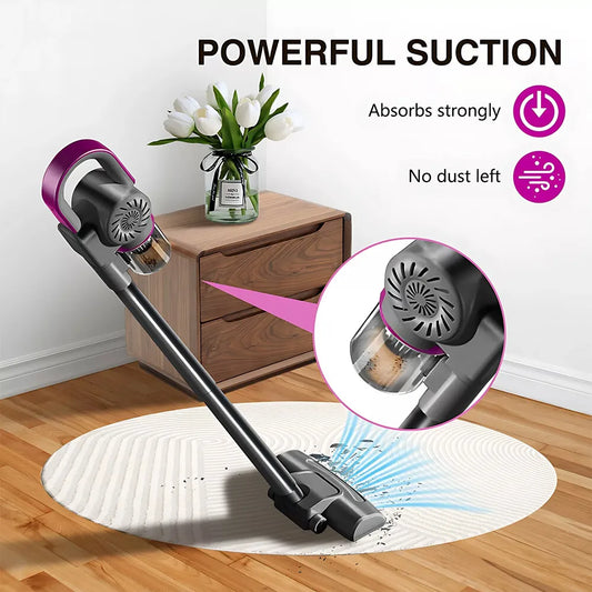 4 in 1 Cordless Stick Vacuum Cleaner Lightweight Handheld Vacuum for Carpet Hard Floor Pet Hair Home Stair Car Deep Cleaning…