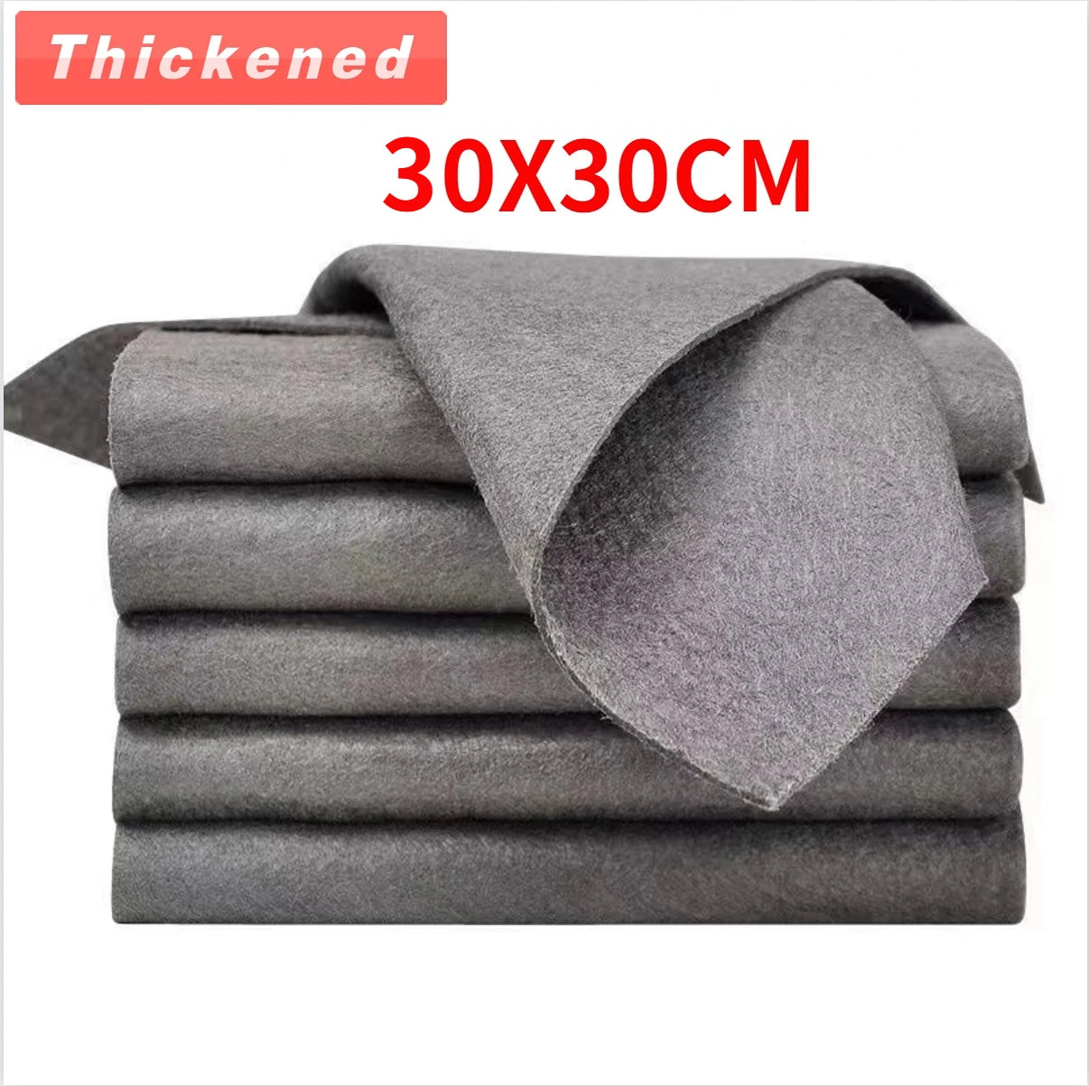 1/5PCS Magic Glass Cleaning Cloth,Streak Free Microfiber Towel for Window,Lint Free Reusable Rag for Home Kitchen Cleaning C…