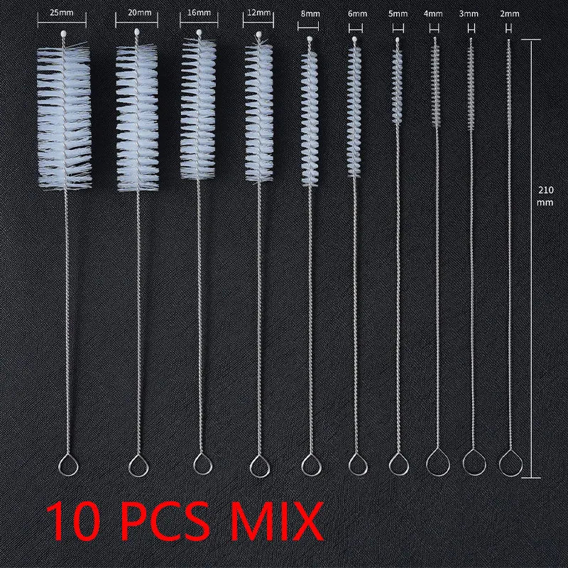 11 Style Nylon Stainless Steel Bottle Cleaning Brushes Multifunctional Reusable Cleaning Brushes Bottles Cups Cleaning Tools…