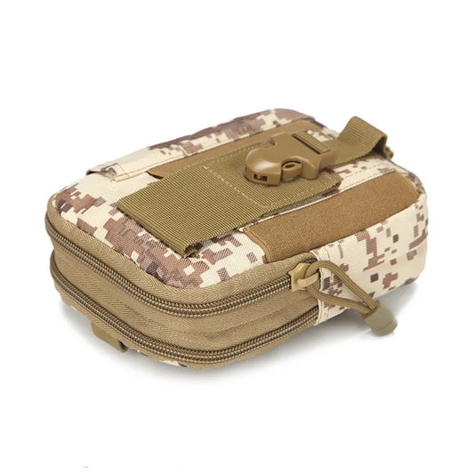 Molle Pouch Belt Waist Pack Men Small Pocket Survival Tool Bag for Running Travel Camping Hunting Airsoft - image 2