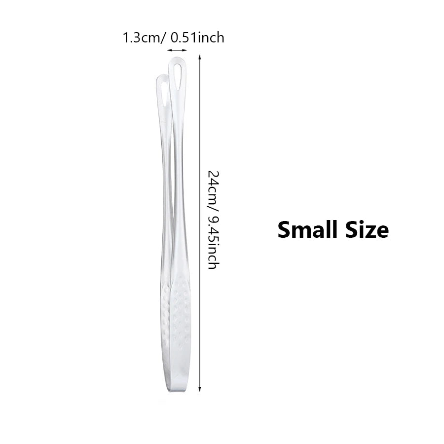 Long Stainless Steel Kitchen Tongs Non-Slip Heat Resistant BBQ Grill Tongs for Steak Seafood Buffet Salad Cooking Tools - im…