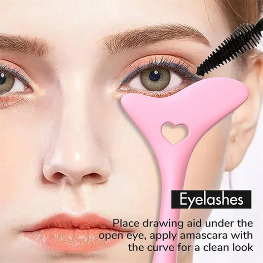 Wholesale Multi-functional Eyeliner Stencil Wing Tips Silicone Eyeliner Aid Drawing Lipstick Wearing Aid Reusable Makeup Too…