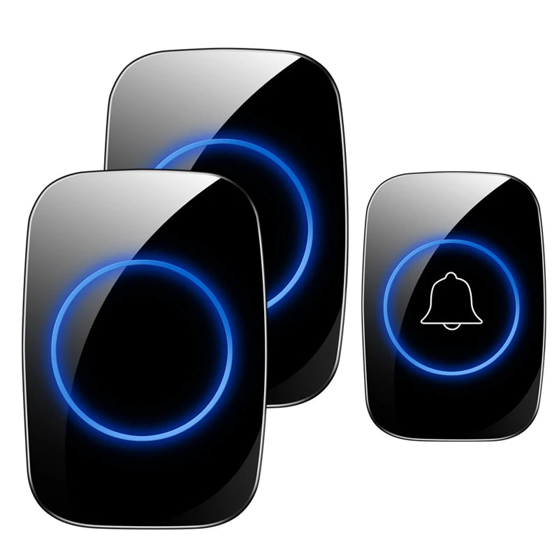 Home Welcome Doorbell Intelligent Wireless Doorbell Waterproof 150M Remote EU AU UK US Plug smart Door Bell Chime no Battery…
