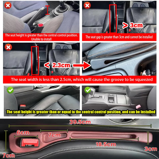 Car Seat Gap Filler Side Seam Plug Strip Leak-proof Filling Strip For All Car Model Wallet Phone Holder Car Accessories - im…