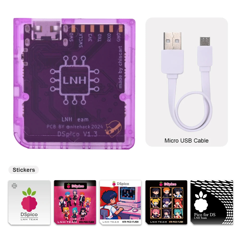 Chiscart DSpico Game Reader Cart Injection Molded Transparent Case with RP2040 MCU For NDS NDSL DSi 3DS Console - image 20